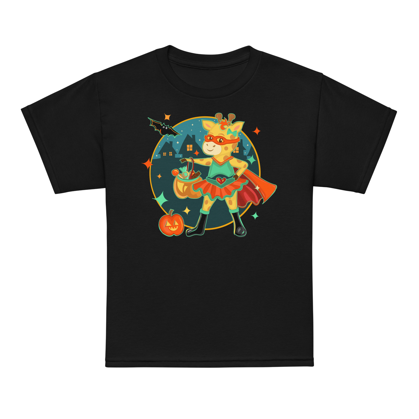 Giraffe Halloween Kids Tee
