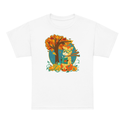 Giraffe in Fall Kids Tee