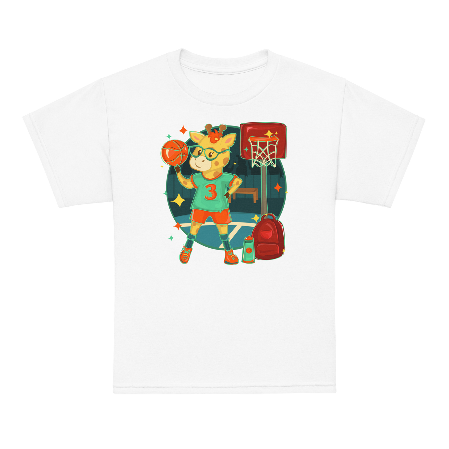 Giraffe Basketball Kids Tee