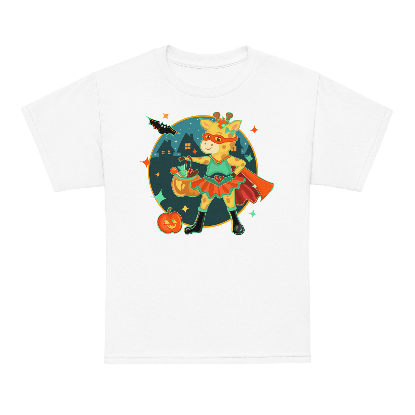 Giraffe Halloween Kids Tee
