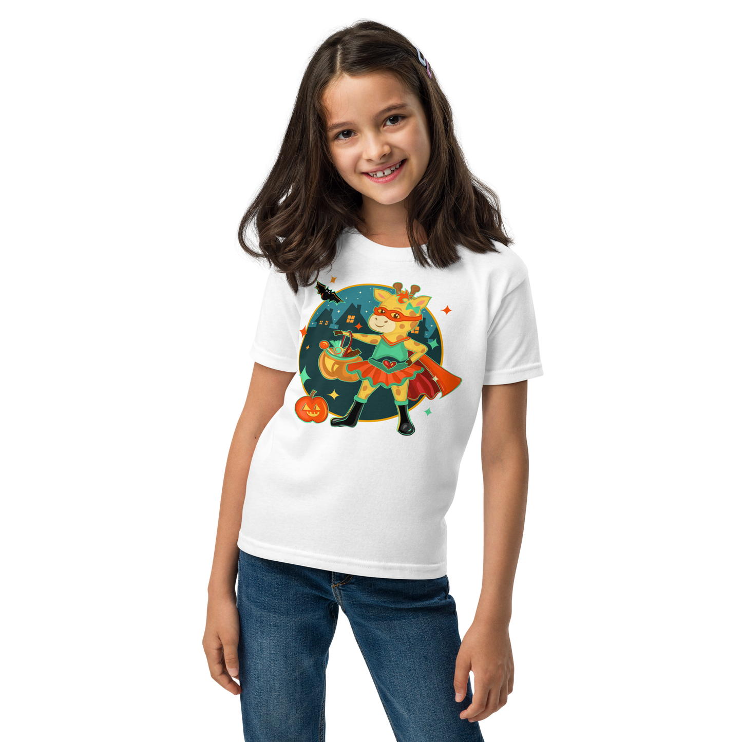Giraffe Halloween Kids Tee