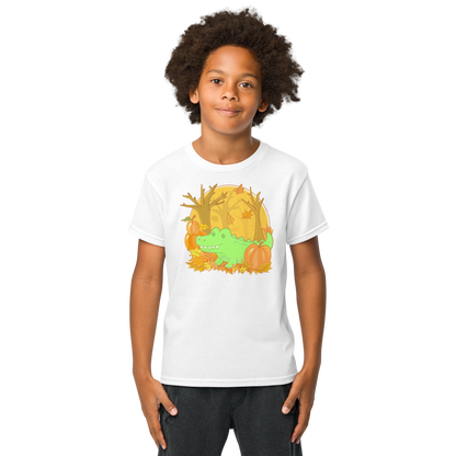 Alligator in Fall Kids Tee